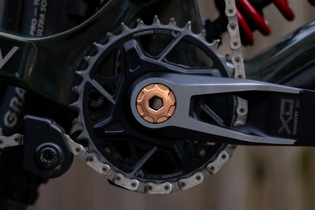 OAK Components Crank Ejecter Cap Set para SRAM DUB & OAK Bielas - cobre