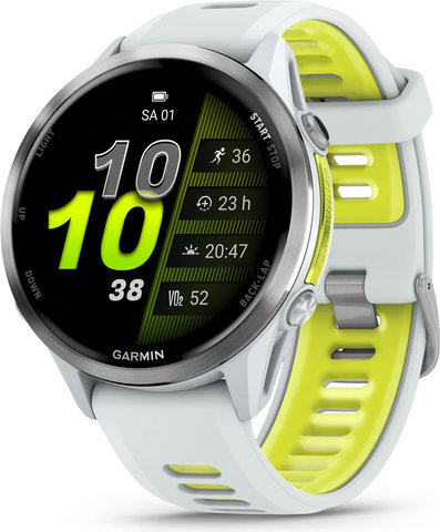 Garmin Forerunner® 970 Smartwatch - steinweiß-titanium-steinweiß-hellgrau
