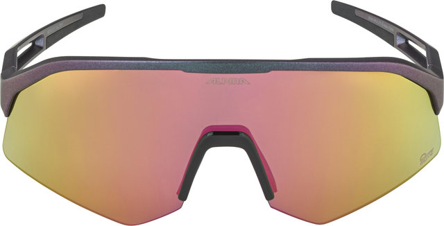 Alpina Sonic HR Q-Lite Sportbrille - black purple metallic matt | mirror pink