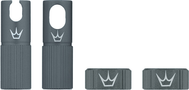 Peaty's Chris King Edition MK2 Tubeless Ventil Ersatzteil-Set - slate/SV