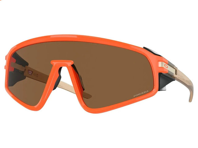Oakley Latch Panel Sportbrille - neon orange/prizm bronze