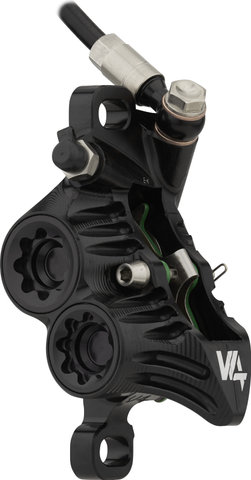 Hope Tech 4 V4 v+h Set Scheibenbremse mit Kunststoffleitung - black-black/Set/links/rechts (seitenspezifisch)