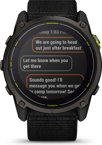 Garmin Enduro 3 Smartwatch - black-carbon gray
