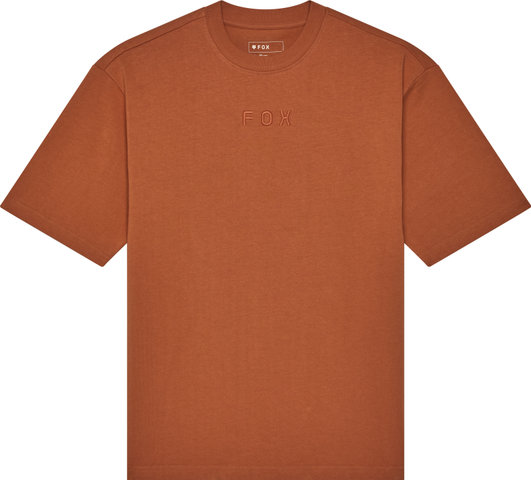 Fox Head Wordmark Oversize SS T-Shirt - chocolate/M