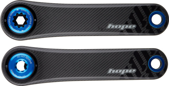 Hope Carbon 73 mm Wide Kurbel - blue/170,0 mm