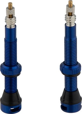 tune Válvula tubeless en set de 2 - azul/SV 44 mm