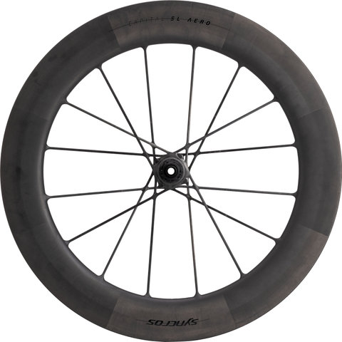 Syncros Rueda Capital SL Aero 80 Carbon Disc Center Lock 28" - black mate | 28" | 142 mm | Non Boost | Shimano carretera | sólo rueda trasera | sólo rueda trasera