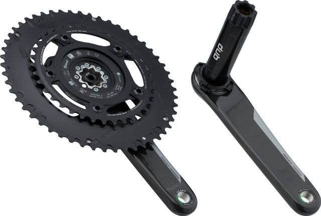 QUARQ DZero DUB Power Meter Compact Carbon Crankset - black/172.5 mm 36-52