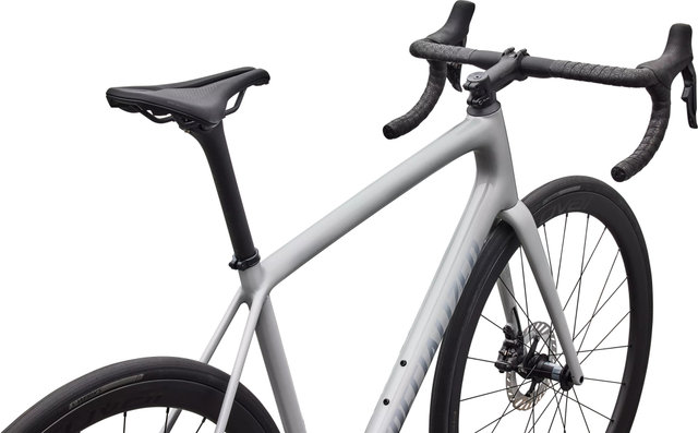 Specialized Aethos Expert Di2 28" Carbon Rennrad - gloss dolomite metallic-blue pearl over shadow silver/XS/28"/165,0 mm