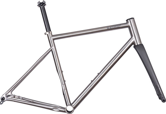 Blackheart Kit de cadre Road Plus Ti - brushed | XXS | 1 1/8" - 1,5" tapered | 51 mm | 0 mm | 28"