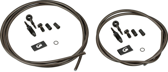 Goodridge Braided Brake Hose Kit XTR/XT/SLX/Zee/Magura Gust.M/Hayes Stroker - carbon-look