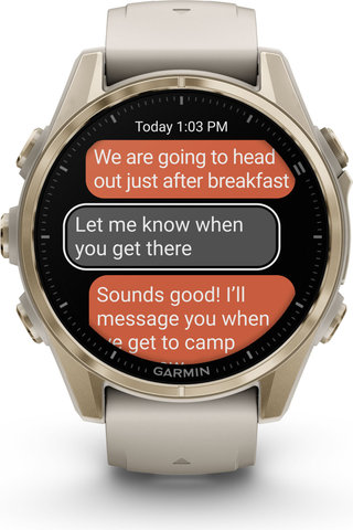 Garmin fēnix 8 AMOLED Sapphire GPS multisport smartwatch - mist gray-soft gold Garmin fēnix 8 AMOLED Sapphire GPS multisport smartwatch - mist gray-soft gold