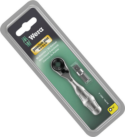 Wera Zyklop 1/4" Mini Ratchet - silver