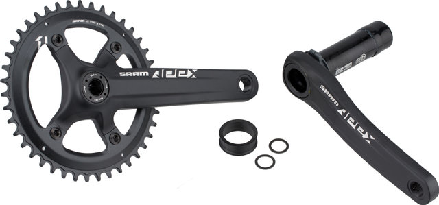 SRAM Apex 1 BB30 1x10/1x11-speed 110 mm Crankset - black/172,5 mm
