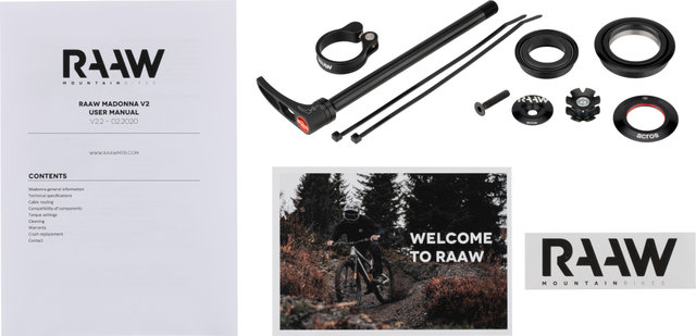 RAAW Mountain Bikes Kit Essentials Kit para Madonna - universal/1 1/8" - 1,5" tapered