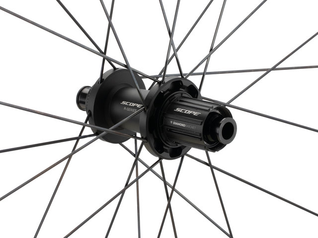 Scope Cycling Juego de ruedas R4.G Disc Center-Lock 28'' - white | 142 mm | 100 mm | Shimano carretera | 28"
