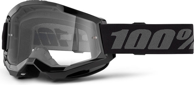 100% Strata 2 Goggle Clear Lens - black | clear