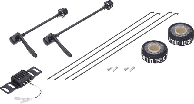 bc basic Set de Roues Urban Acera V-Brake DT Swiss 535 28" - noir | Set de 28" (avant 9x100 Dynamo + arrière 10x135) Shimano