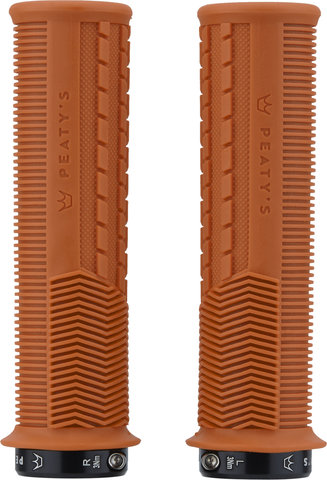 Peaty's Monarch Grips Mushroom Lock-On Handlebar Grips - mango/thick