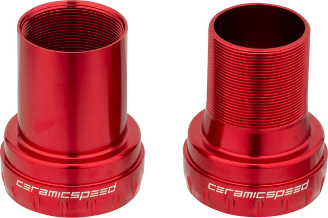 CeramicSpeed Eje de pedalier BB30 Shimano Road Coated 42 x 68 mm - red/BB30