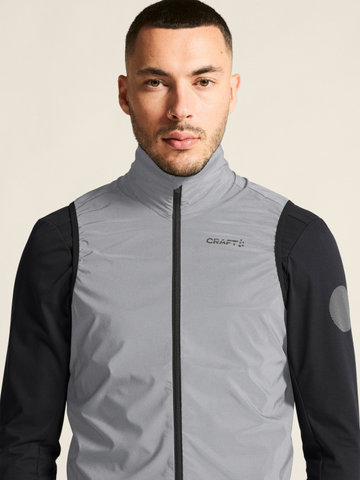 Craft Adv Essence Lumen Wind M Weste - silver reflective-black/M
