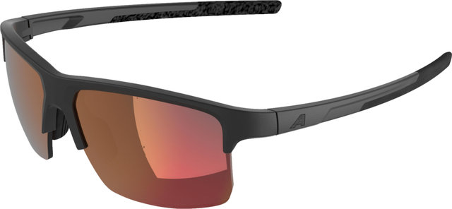 Alpina Eagle Q-Lite Sportbrille - black matt | mirror red