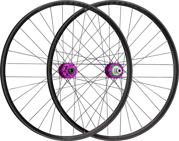 Hope Pro 4 + Fortus 26 Disc 6-Loch 29" Boost Laufradsatz - purple black | Shimano MTB | Boost | 148 mm | 110 mm | Boost | 29" | 110 mm | Shimano MTB | 110 mm | 148 mm