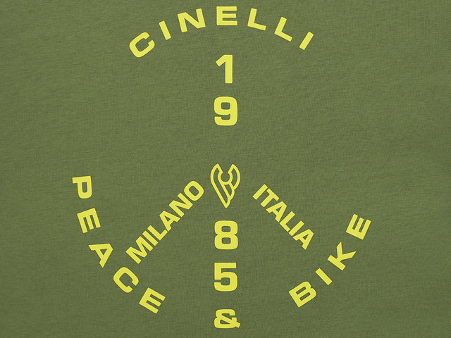 Cinelli Camiseta Peace & Bike 85 - green/M