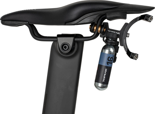 Topeak Tri-BackUp Elite 2 Flaschenhalter mit Nano AirBooster Kartuschenpumpe - schwarz