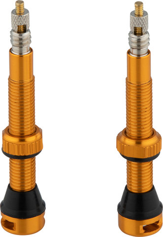 tune Válvula tubeless en set de 2 - naranja/SV 44 mm
