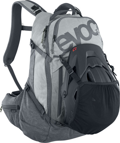 EVOC Mochila con Protector Trail Pro 26 - stone-carbon grey/26 
