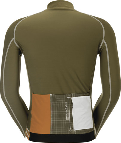 Scott Jersey M'S RC Pro Warm LS-Remix - bread brown-fir green/S