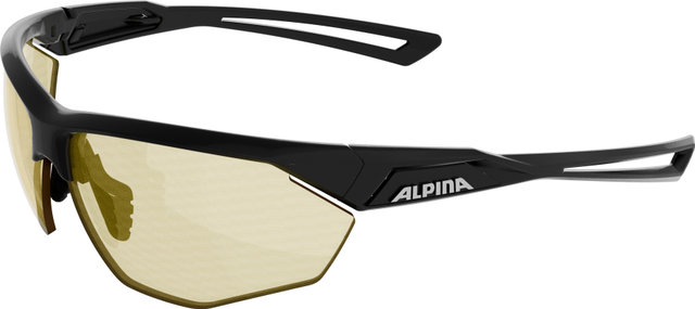 Alpina Nylos HR Sports Glasses - black matte | yellow