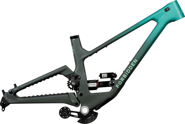 FORBIDDEN Dreadnought V2 Carbon Frame Kit - fatty t/160 mm/L/12 mm Thru Axle