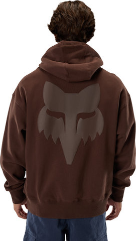 Fox Head Heavyweight Fleece Hoodie - coffee | S