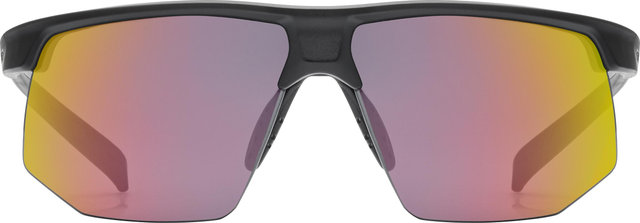 uvex Lunettes de sport Aerios - black mat | mirror red