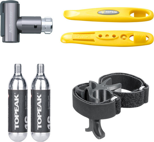 Topeak AirBooster Race Pod X CO2 Pump Set - anthracite-yellow