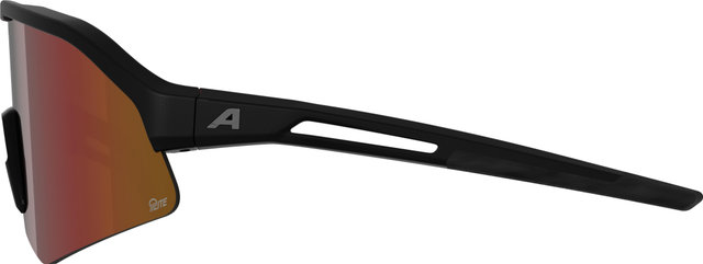 Alpina Sonic HR M Q-Lite Sports Glasses - black matte | mirror red