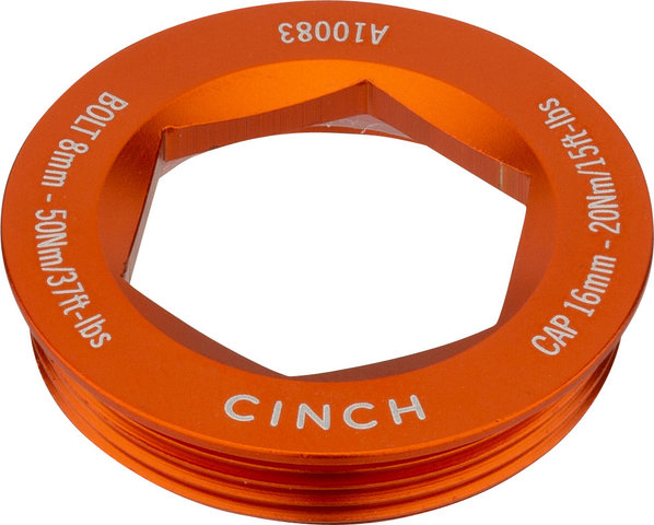Race Face Tapa de extracción Puller Cap lado transmisión para torn. bielas Cinch - naranja