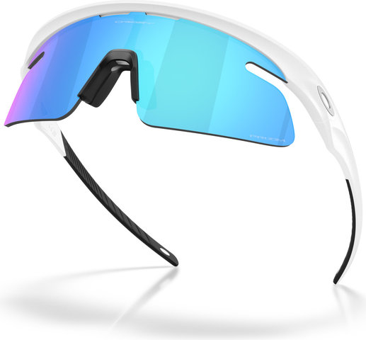Oakley RSLV Lite Sports Glasses - matte white | prizm sapphire