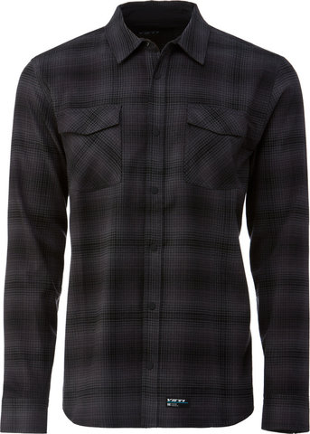 Yeti Cycles Stagecoach Flannel Shirt - black-gray-plaid/L