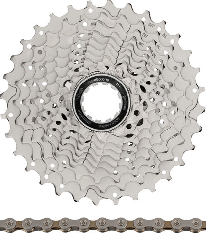 Shimano Groupe GRX RX400 2x10 30-46 - noir/Shimano VTT/À braser/11-32/Shimano MTB/175,0 mm/sans