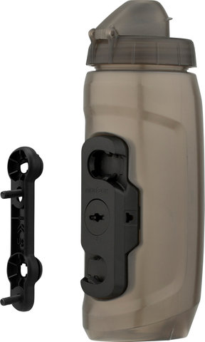 FIDLOCK TWIST bike base Flaschenhaltesystem mit Trinkflasche 590 ml - transparent-schwarz/590 ml
