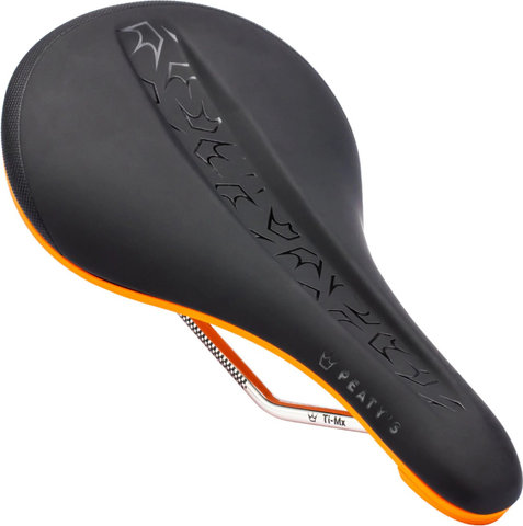 Peaty's Monarch Ti Saddle - mango | 260 mm | 145 mm