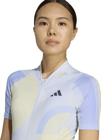 adidas Cycling Essentials 3-Stripes Light In Motion S/S Women's Shirt - halo blue | XL