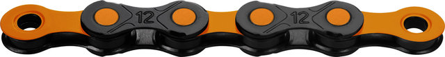 KMC DLC12 Waxed Kette 12-fach - black-orange/126