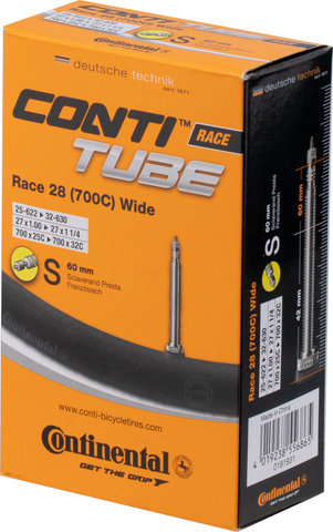 Continental Chambre à Air Race 28 Wide - universal/25-622 à 32-630/Valve Presta (SV)/25-32 x 622-630 SV 60 mm/60 