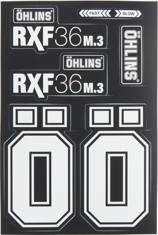 ÖHLINS Sticker set for RXF36 suspension fork - white | 27.5"