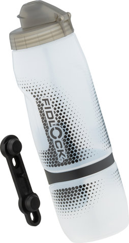 FIDLOCK TWIST botella de agua 800 ml con sistema de soporte para botellas bike base - transparente-blanco/800 