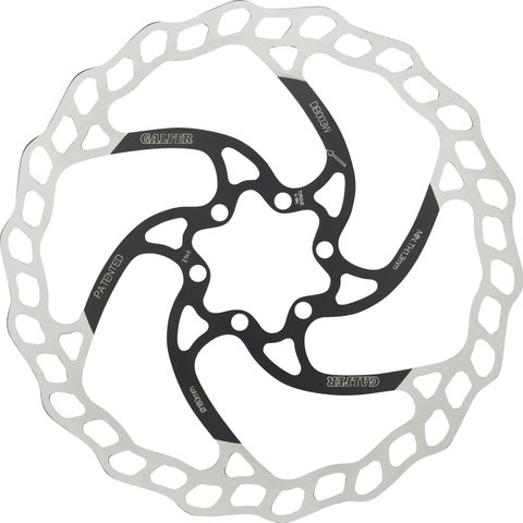 GALFER Fixed Disc Wave 1,8 mm MTB 6-Loch Bremsscheibe - silver-black/180 mm